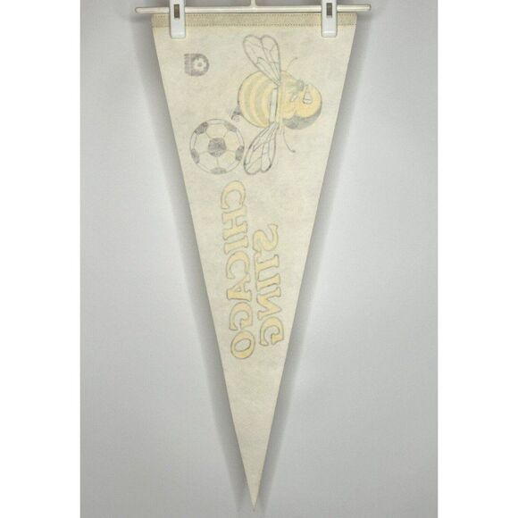 Vintage Chicago Sting NASL 30 x 12 Full Size Soccer Pennant Defunct 1970s - Picture 3 of 10
